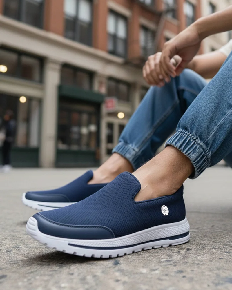 Bacca Bucci Blue Comfortable Lightweight Walking Shoes for Men | Best Price UAE